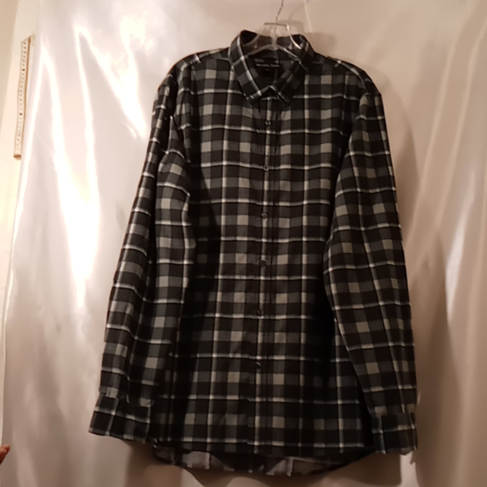 Michael kors plaided shirt size xxL